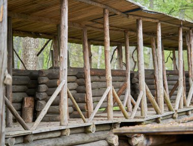 Kelt kültürü arkeoloji müzesinde antik ahşap tahkimatı yeniden inşa edildi..