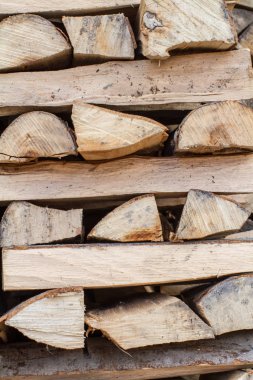 Yakacak odun arka plan veya desen