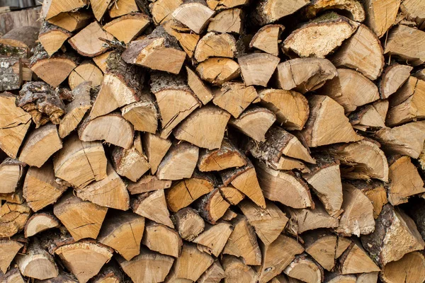 Firewood background or pattern — Stock Photo, Image