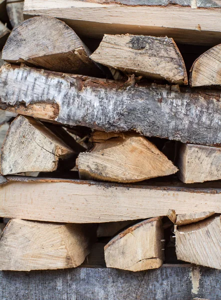 Firewood background or pattern — Stock Photo, Image