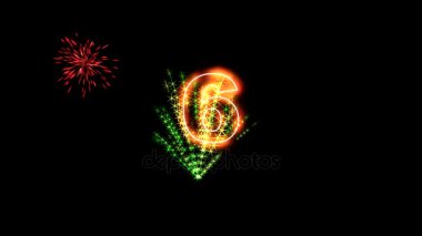 Yüksek kaliteli 2018 yeni yıl animasyon.