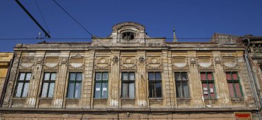 Timisoara, Romanya - 08 Eylül 2017: Detayı - 08 Eylül 2017 üzerinde şehir Timisoara içinde eski binalar.