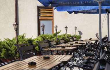 Timisoara, Romanya - 08 Eylül 2017: Detaylar - Timisoara 08 Eylül 2017 üzerinde merkezi bölgede bulunan rustik bira fabrikası.