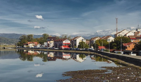 Targu Jiu Roemenië Oktober Panorama Van Rand Van Stad Regeling — Stockfoto