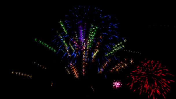 Yüksek Kalite 2020 Yeni Yıl Animasyon Gösterisi — Stok video