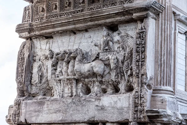 Arch Costantine Details Rome Italy — Stock fotografie