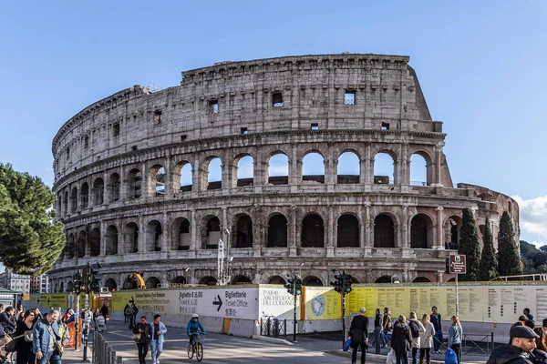 Rome Italy December 2019 Ancient Roman Colosseum Best Known Architecture — Stock Photo, Image