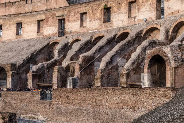 Roma Itália Dezembro 2019 Ancient Roman Colosseum Mais Conhecida Arquitetura — Fotografia de Stock