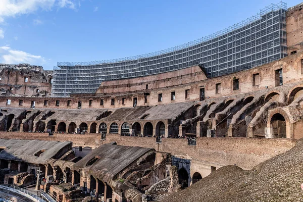 Roma Itália Dezembro 2019 Ancient Roman Colosseum Mais Conhecida Arquitetura — Fotografia de Stock