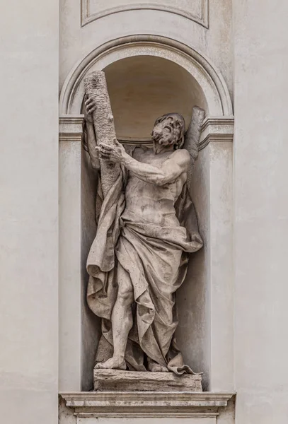 Рим Италия Декабря 2019 Андрей Лука Бретон Фасаде Церкви Санти — стоковое фото