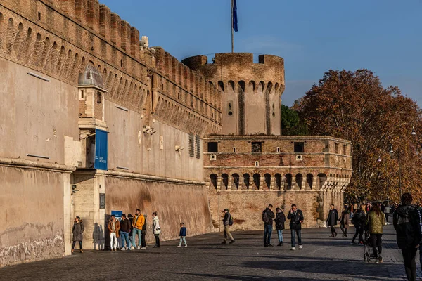 Roma Itália Dezembro 2019 Castelo Santo Ângelo Roma Itália — Fotografia de Stock