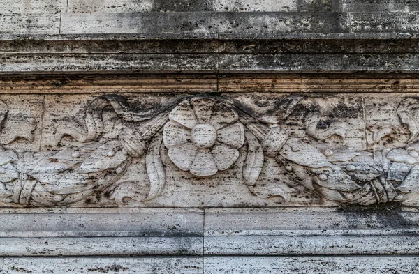 Roma Italia Dicembre 2019 Ponte Vittorio Emanuele Dettagli Sculture Statue — Foto Stock