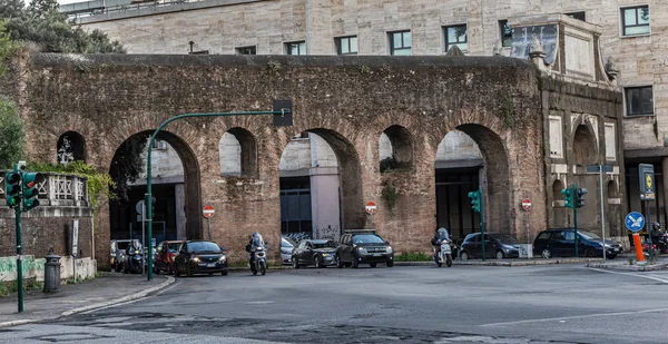 Roma Italia Diciembre 2019 Ruinas Del Antiguo Acueducto Romano Roma —  Fotos de Stock
