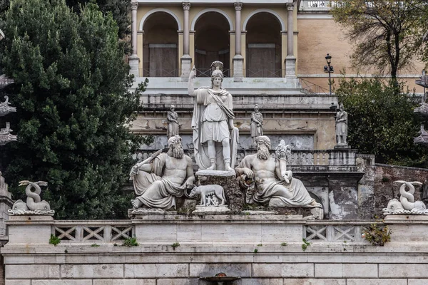 Rom Italien Dezember 2019 Sphinx Statue Auf Dem Volksplatz Piazza — Stockfoto