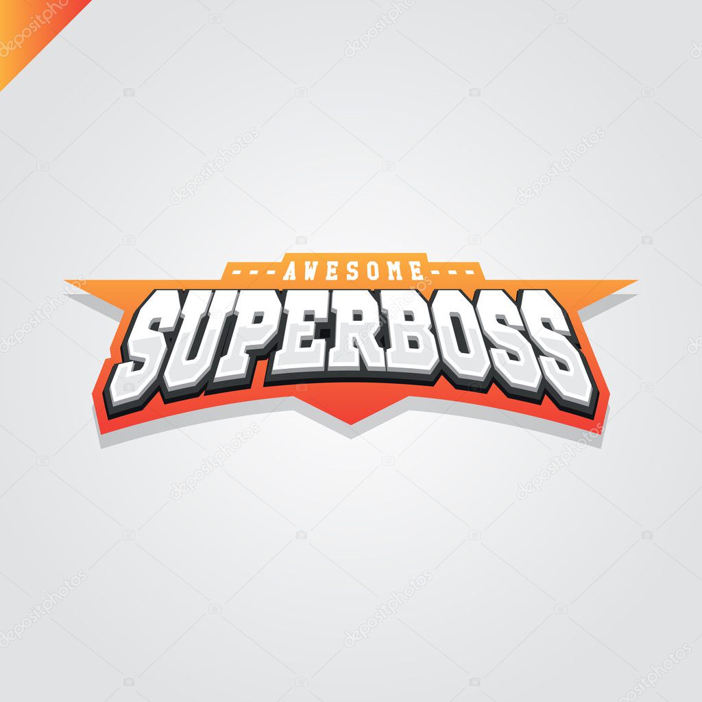 Super boss power full typography, t-shirt graphics, vectors
