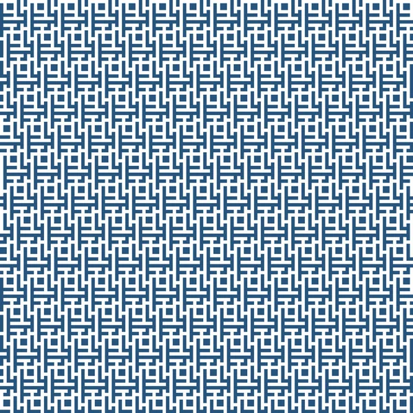 Grafica vettoriale modello labirinto geometria astratta. blu senza cuciture sfondo labirinto geometrico. sottile cuscino e lenzuolo design. art deco unico. stampa moda hipster — Vettoriale Stock