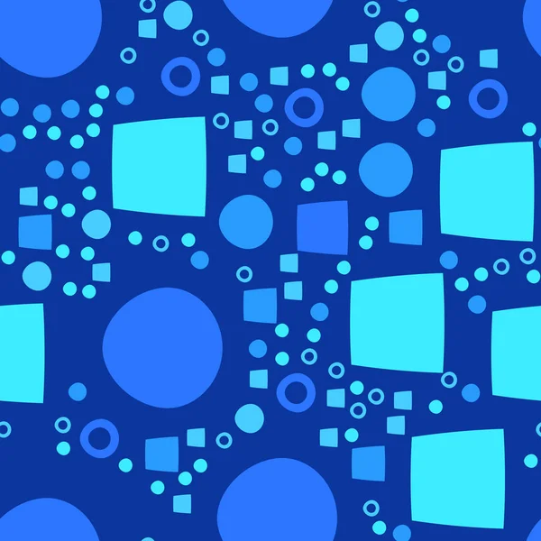Fondo abstracto geométrico moderno azul con círculo y cuadrado — Archivo Imágenes Vectoriales