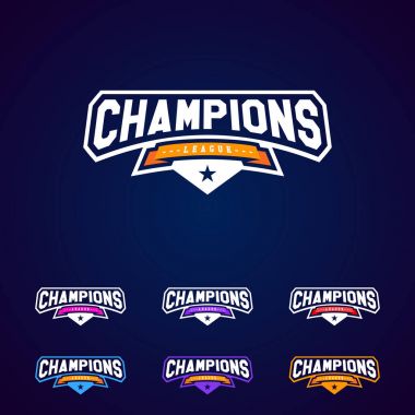 Şampiyon Spor Ligi logo amblem rozet grafik yıldız