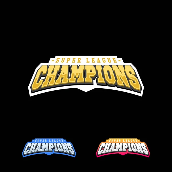Эмблема эмблемы Лиги чемпионов — стоковый вектор