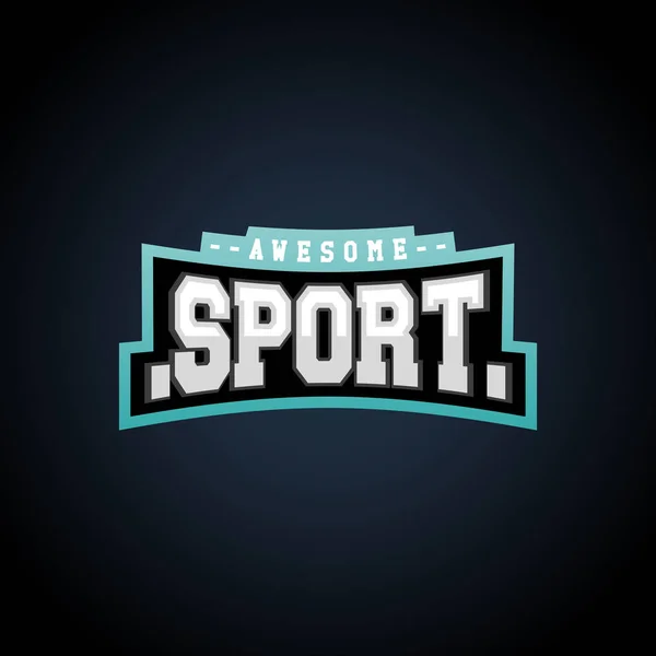 Sport text power full typography, t-shirt graphics, vectors. Awesome sport retro text emblem