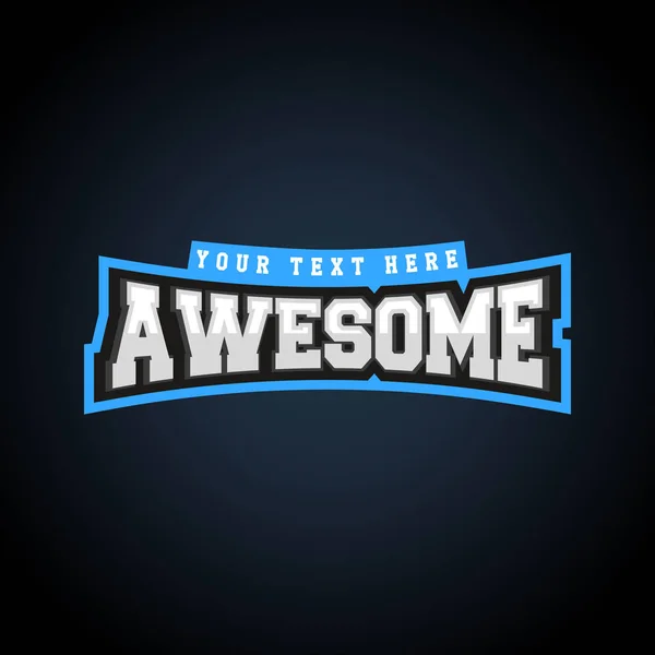 Awesome text power full typography, t-shirt graphics, vectors. Amazing sport retro emblem