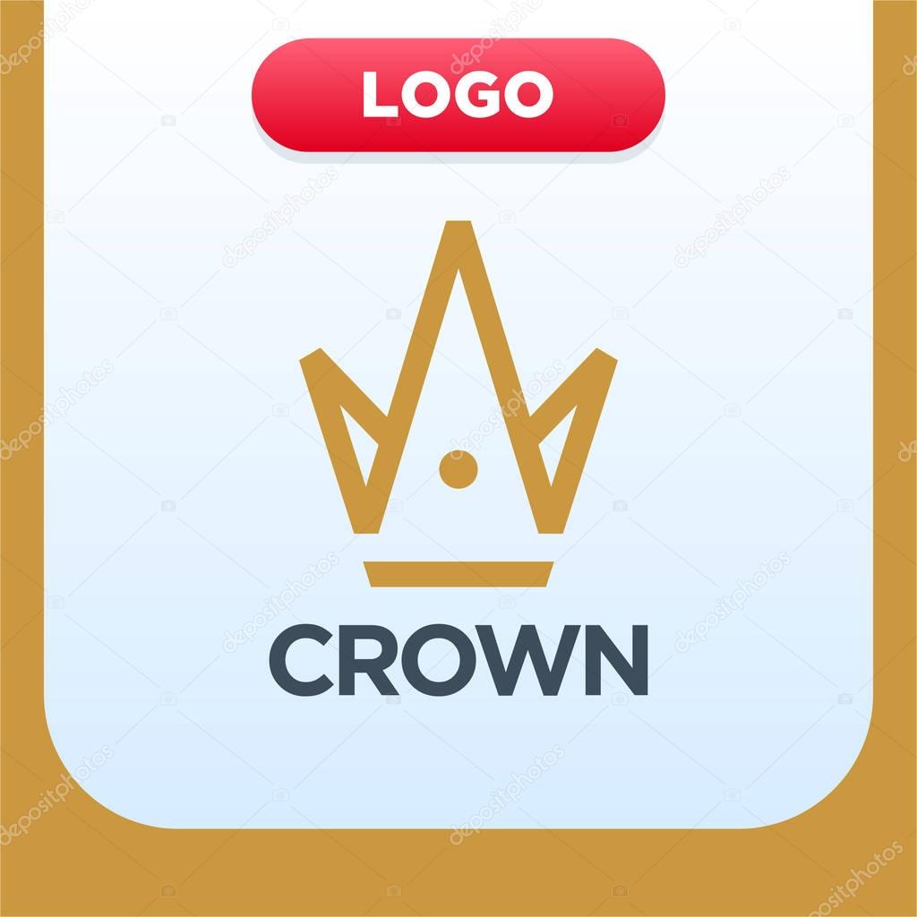 Royal crown logo template with letter a and m