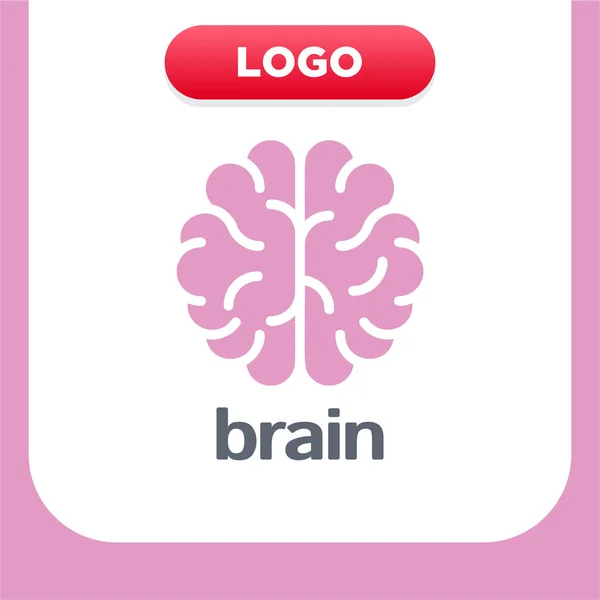 Mozku Logo silueta pohled shora vector šablony návrhu. Diskutujte si idea logotypu koncept ikonu. — Stockový vektor