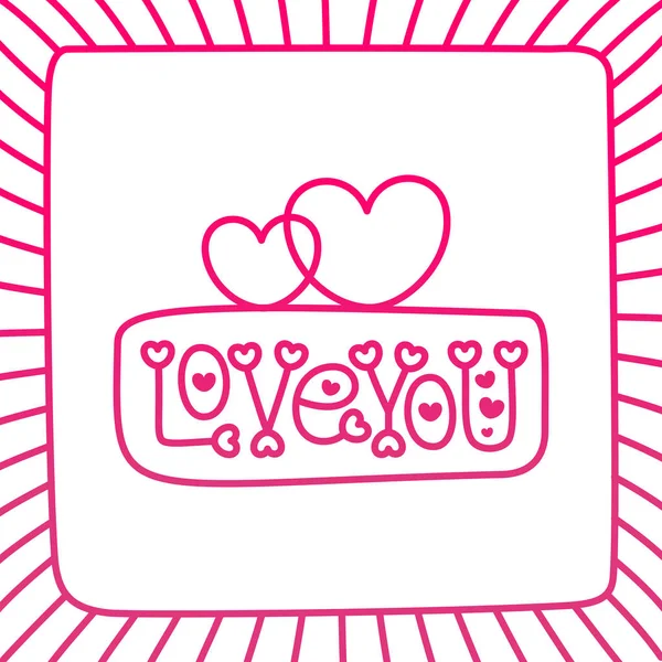 Amor escrito a mano cita inspiradora sobre tipografía de amor l — Archivo Imágenes Vectoriales