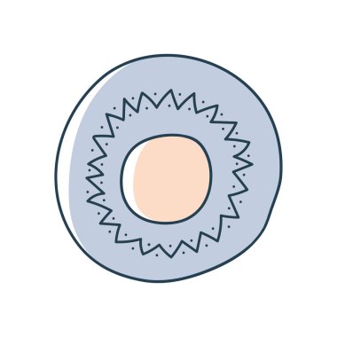 Tabak karikatür karalama vektör stok simgesi düz stil. Dekorasyon