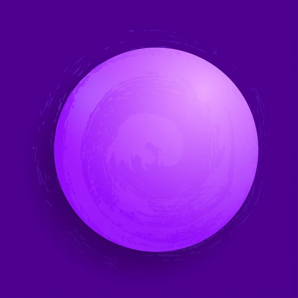 ベクトル抽象輝く魔法の球。3次元惑星の概念輝く — ストックベクタ