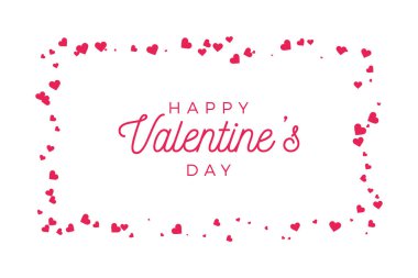 Sevgililer Günü tebrik kartı tasarımı için soyut aşk. Kırmızı 