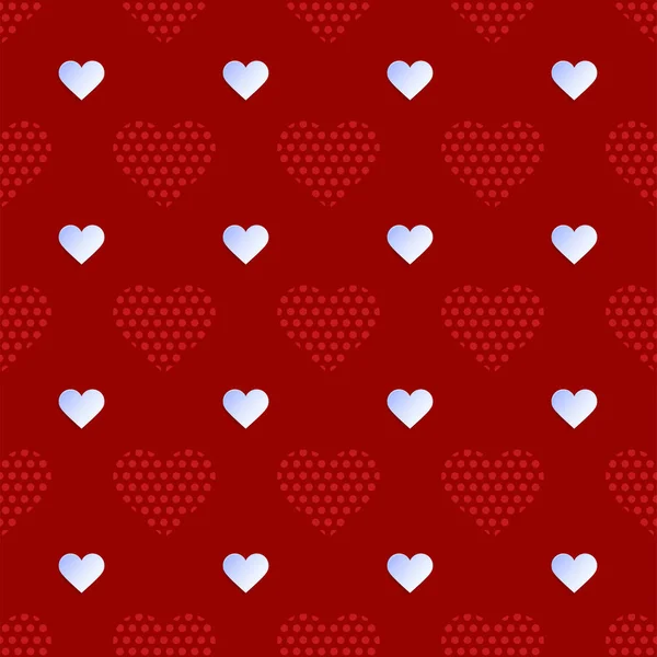 Белая бумага Heart seamless pattern vector illustration with crea — стоковый вектор