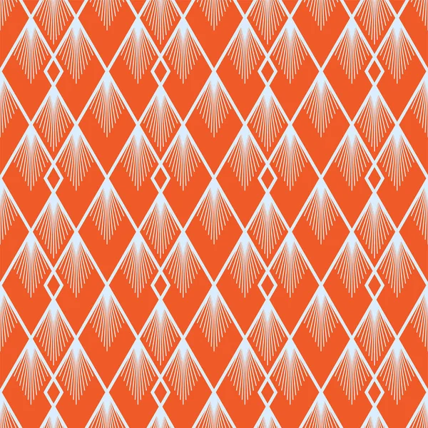 Art Deco vector semless pattern. Vintage decorative summer orang — 图库矢量图片