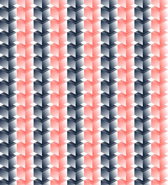 Modèle vectoriel sans couture de cubes roses et noirs. Rouge et gay col — Image vectorielle