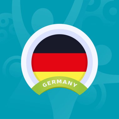 Germany vector flag. European football 2020 tournament final sta