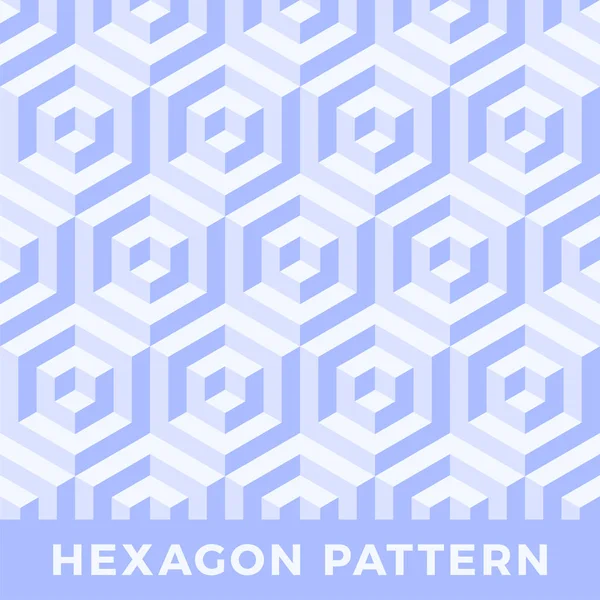 Modèle Vectoriel Cube Abstrait Sans Couture Hexagonal Conception Ton Couleur — Image vectorielle