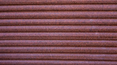 Eski kahverengi metal kaplama arkaplan ve doku, mavi metal panel.