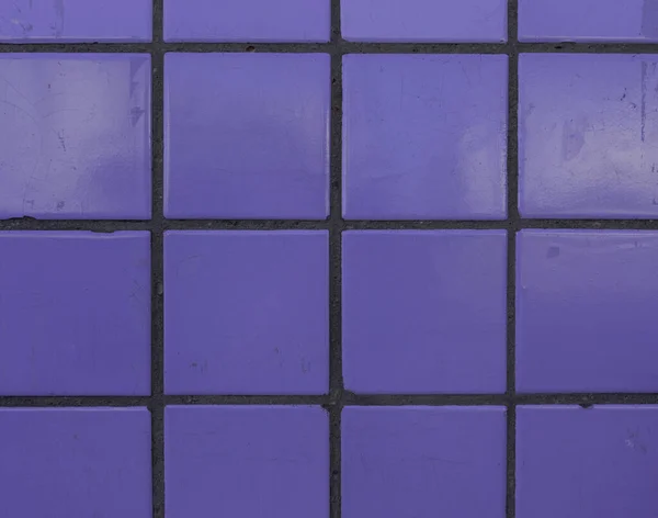 Petite Texture Fond Mur Tuiles Violettes Altérées Endommagées — Photo