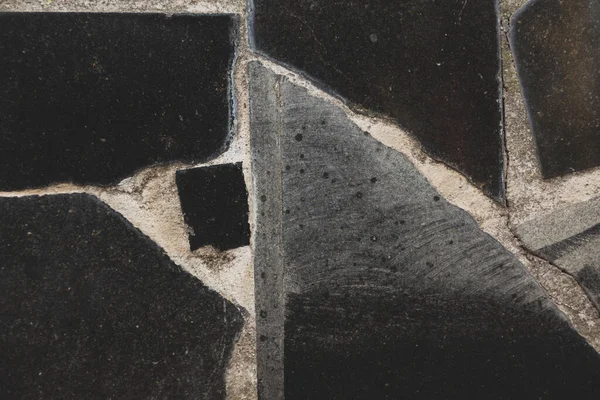 Fragment Ściany Odłamków Kamienia Tło Kamienia Ściennego — Zdjęcie stockowe
