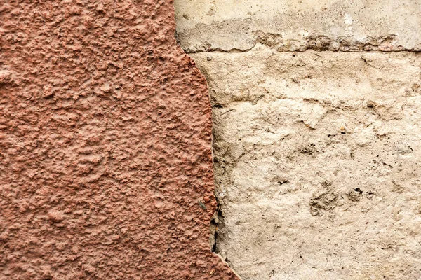 Régi Beton Téglafal Gyönyörű Beton Stukkó Festett Cement Háttér Textúra — Stock Fotó