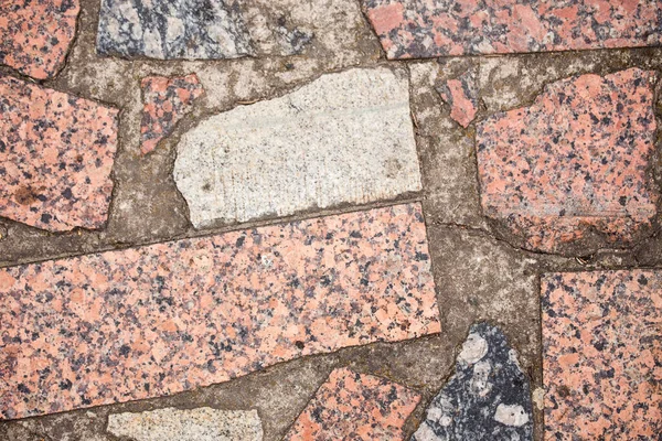 Fragmento Uma Parede Uma Pedra Lascada Parede Pedra Fundo — Fotografia de Stock