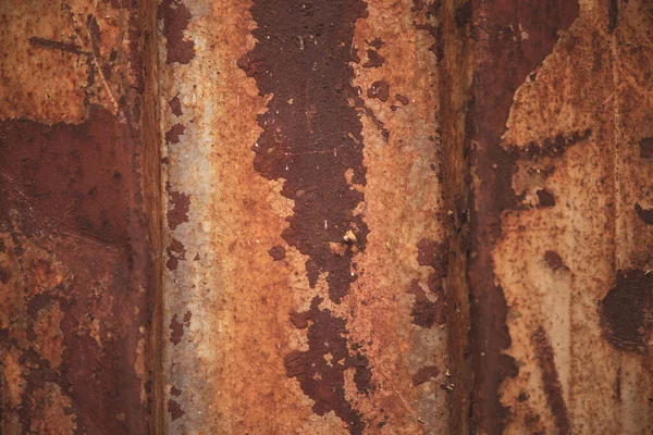 Іржава Металева Стіна Старий Лист Заліза Покритий Іржею Текстурою Фону — стокове фото