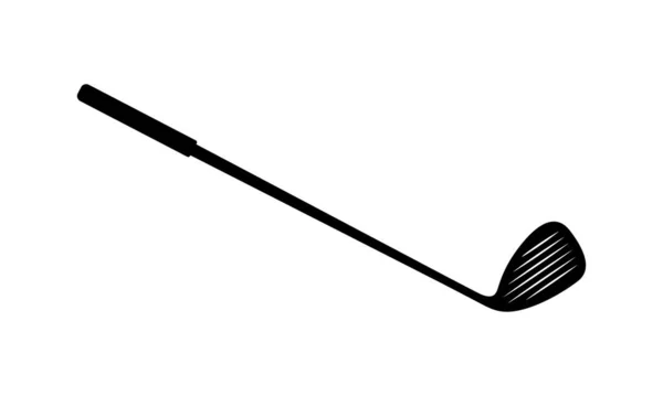 Значок Черного Вектора Гольфа Игровое Оборудование Профессиональный Спорт Классический Гольф — стоковый вектор