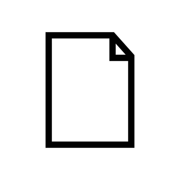 Документы Иконка Векторной Иллюстрации Символ Изолированных Документов Файлы Очерчивают Элемент — стоковый вектор