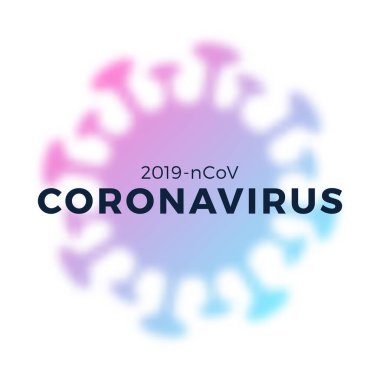 Coronavirus. Virüs. COVID-2019. Salgın koronavirüs. Salgın, tıbbi, sağlık hizmetleri, bulaşıcı, viroloji, epidemiyoloji konsepti. Corona virüsü 2019-nCoV. Üç boyutlu arka plan. resimleme.