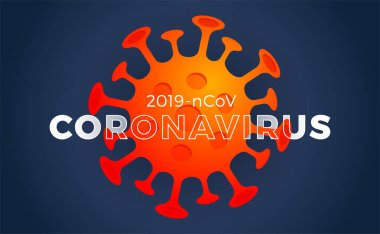 Coronavirus. Virüs. COVID-2019. Salgın koronavirüs. Salgın, tıbbi, sağlık hizmetleri, bulaşıcı, viroloji, epidemiyoloji konsepti. Corona virüsü 2019-nCoV. Üç boyutlu arka plan. resimleme.