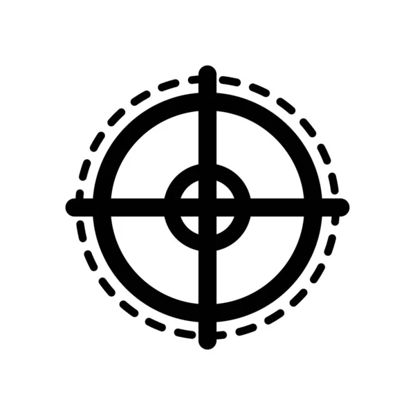 Zielsymbol Isoliert Auf Weißem Hintergrund Vektor Illustration Stilvoll Für Webdesign — Stockvektor