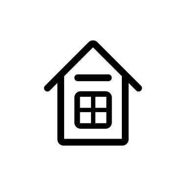 Web uygulamalarında, mobil uygulamalarda ve yazdırma ortamında kullanılacak ev vektör resmi.