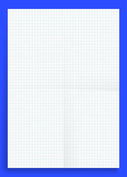 Mockup Arrugado Standart Blanco Cuadrado Serie Formato Papel Tamaño Vector — Vector de stock