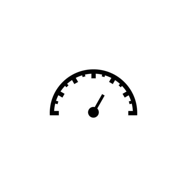 Temperatura Rotonda Isolata Fondo Bianco Modello Barometro Cerchio Indicatore Illustrazione — Vettoriale Stock